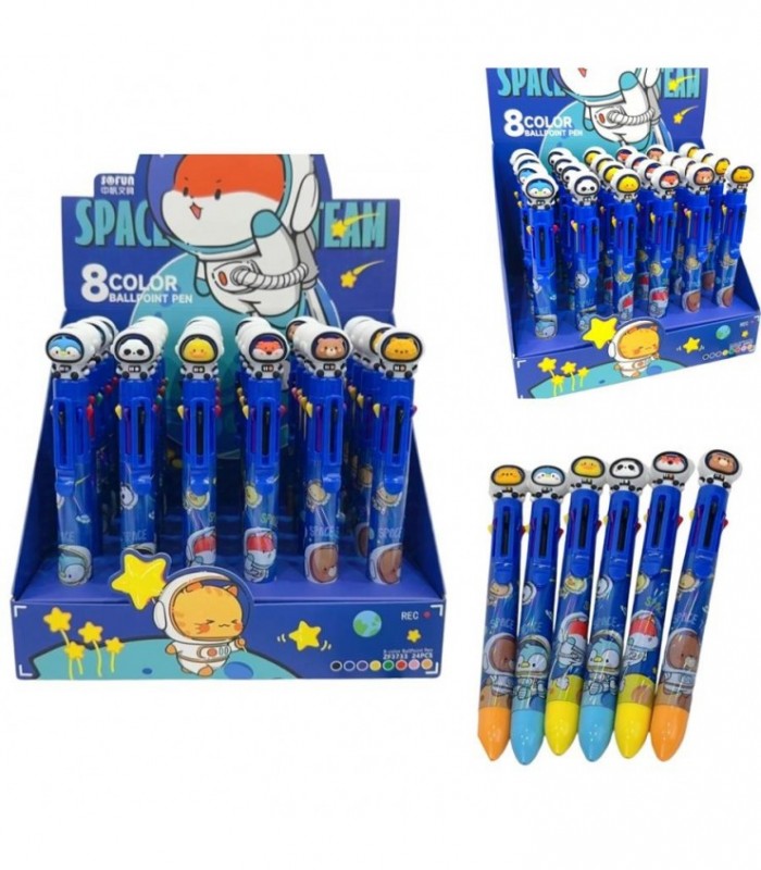 BOLIGRAFO 6 COLORES ASTRONAUTA ZF-3733