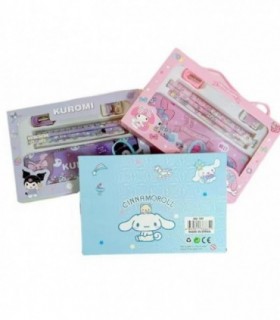 KIT.ESCOLAR 6PCS KUROMI-MELO-CINNA 9522