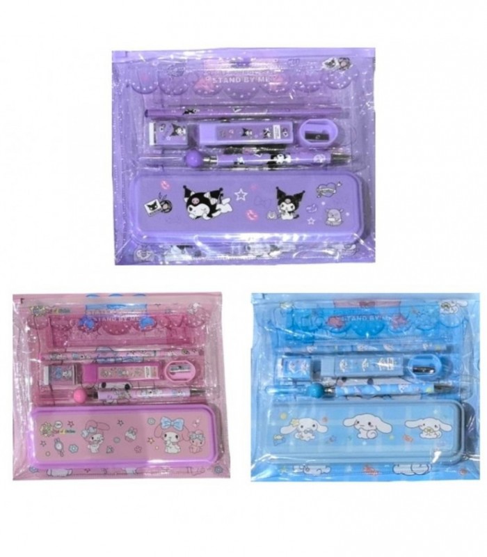 KIT.ESCOLAR 8 PCS KUROMI-CINNA-MELO 3365