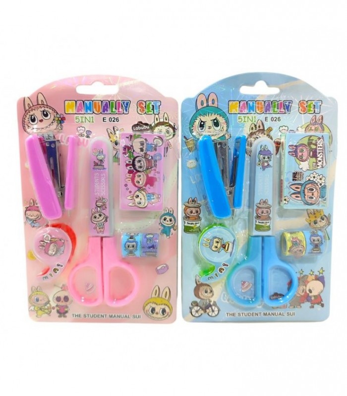 KIT.TIJERA ESCOLAR 6PCS LABUBU 140912