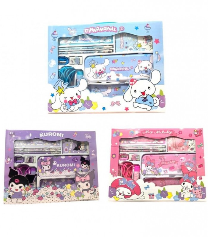 KIT.ESCOLAR C-PULA CUERDA 9PCS KUROMI-MELO YC-6008