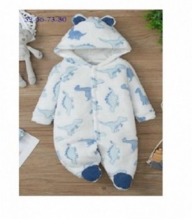 MACACON DE BEBE POLAR  DINO BLANCO 140411