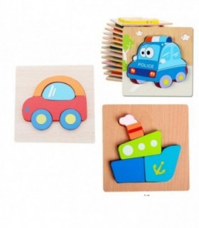 ROMPE CABEZA MADERA PQ ANIMAL 93111