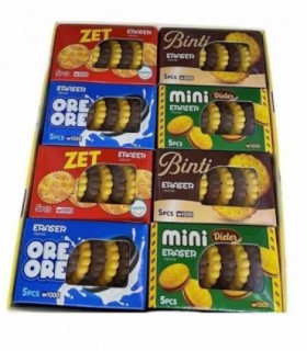 BORRADOR MINI 5PCS GALLETITA 9201
