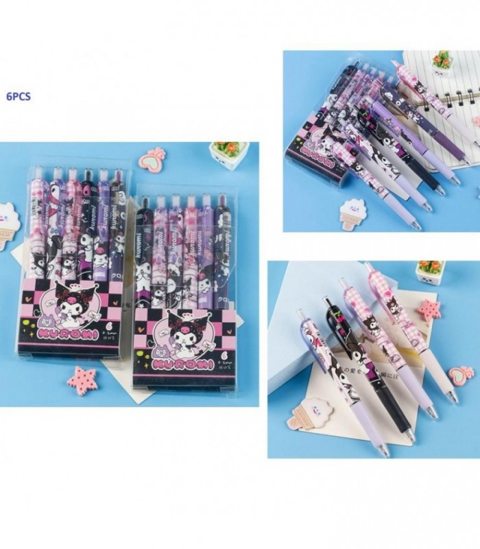 BOLIGRAFO 0.5MM 6PCS KUROMI 1365