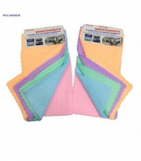 TRAPO 5PCS MULTIUSO COLOR.30X30CM 138070