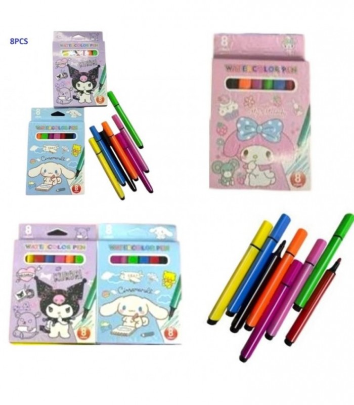PINCEL PEQ 8 COLOR KUROMI-MELO-CINNA JX-301-8