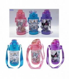 GARRAFA DE AGUA 450ML PLAST.KUROMI-MELO-CINNA V401