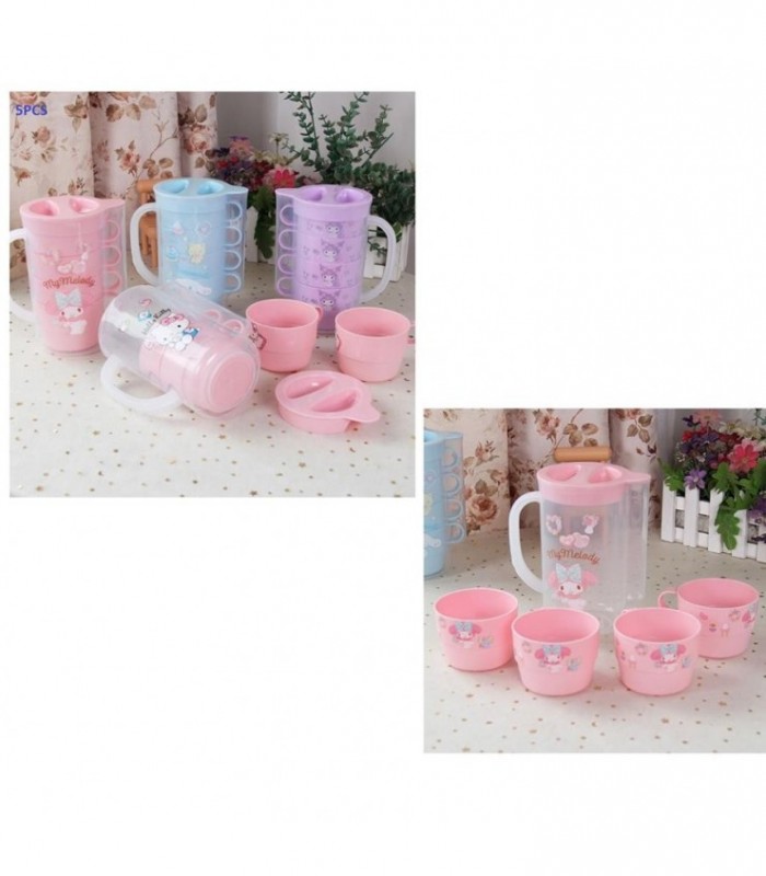 JARRA-TAZA 5PCS KIT.PLASTIC.KUROMI -MELO 139800