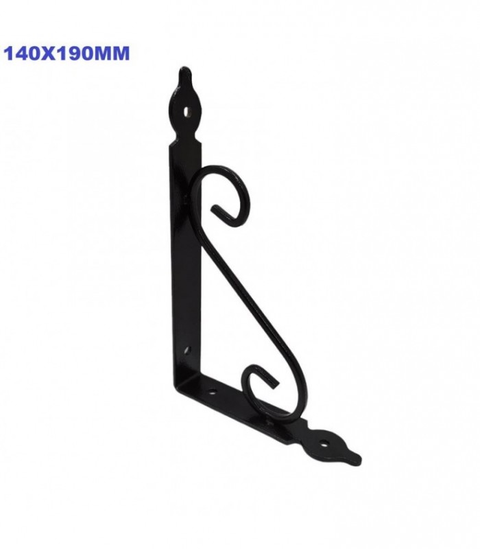 SOPORTE P-PARED METAL NEGRO 140X190MM 127246