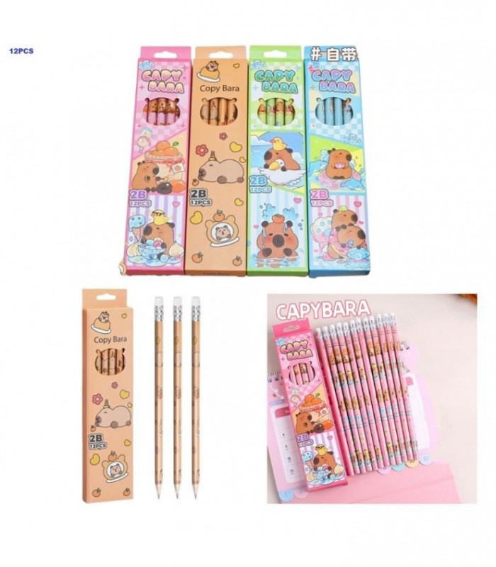 LAPIZ DE PAPEL 12PCS CAPYBARA 3697