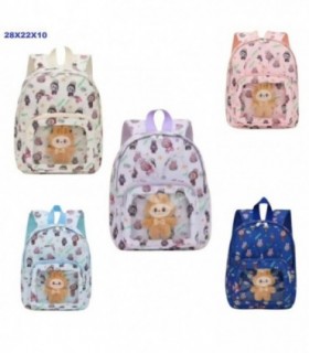 MOCHILA LABUBU 28X22X10CM 6C 142468