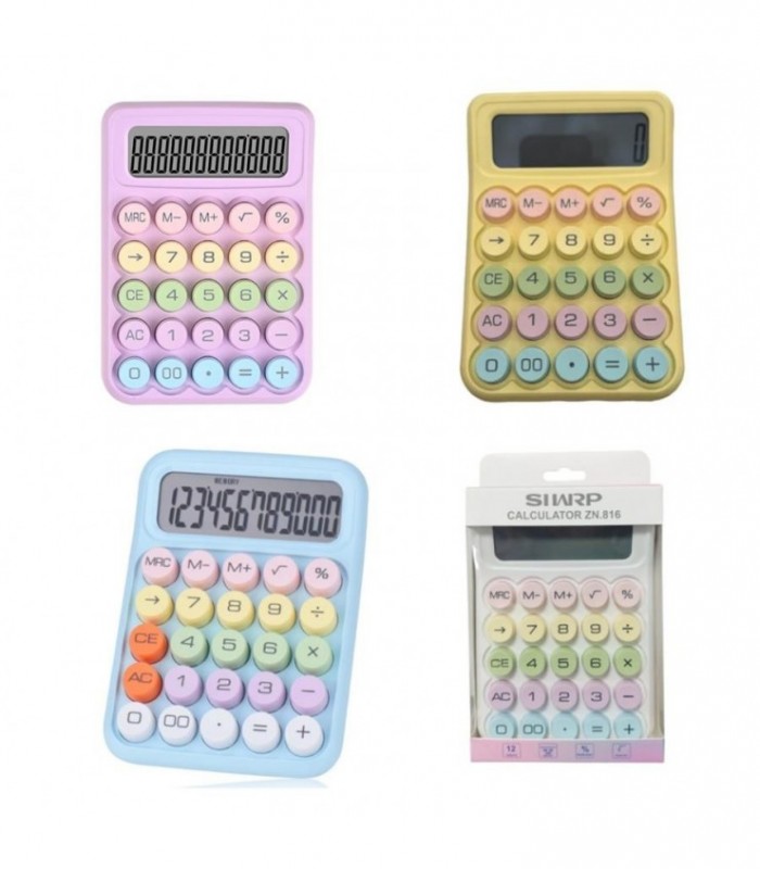 CALCULADORA COLORIDO 816 DX-816