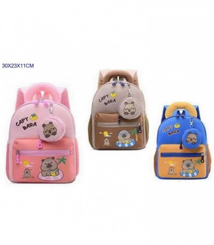 MOCHILA CAPYBARA C-MONEDERO 4C 30X23X11CM 142863