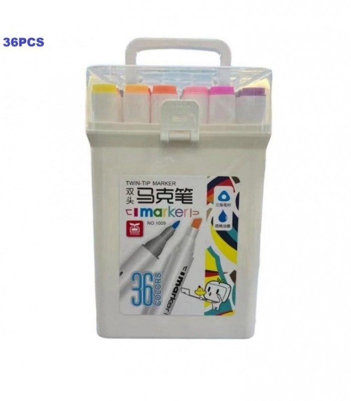 PINCEL 36PCS DOBLE PUNTA TWIN 1009-36