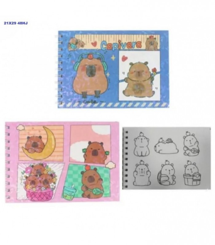 CUADERNO P-PINTAR 21X29 CAPYBARA 48HJ 142239