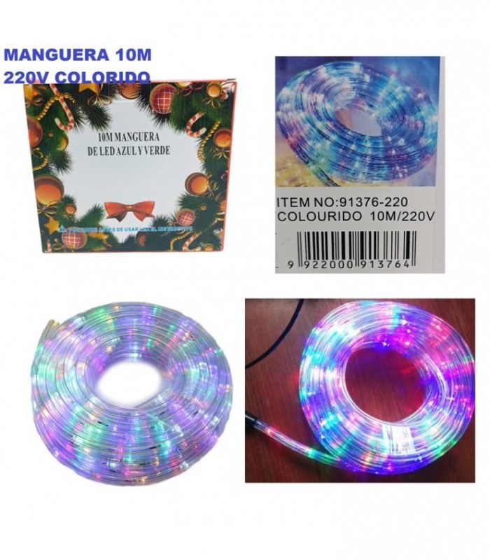 PISCA 6 MANGUERA 10M 220V COLORIDO 91376-220