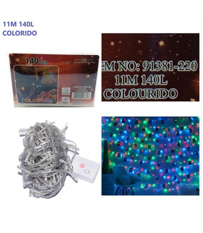 PISCA 1 LINEA 11M 220V 140L COLORIDO 91381-220