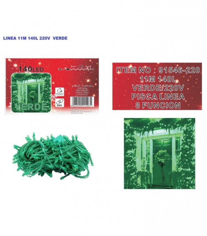 PISCA 1 LINEA 11M 220V 140L VERDE 91546-220