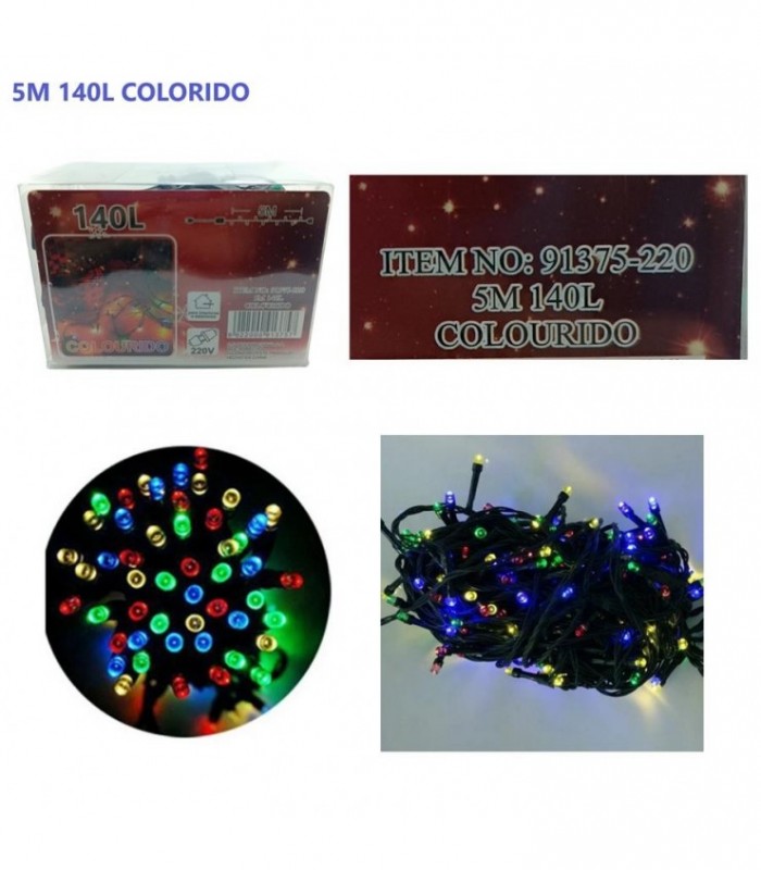 PISCA 1 LINEA 5M 220V 140L COLORIDO 91375-220