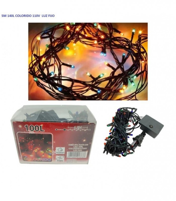 PISCA 1 LINEA 5M 110V 140L COLORIDO 91375-110