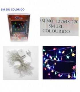 PISCA 1 LINEA 5M 220V 28L COLORIDO ESTRELLA 127648