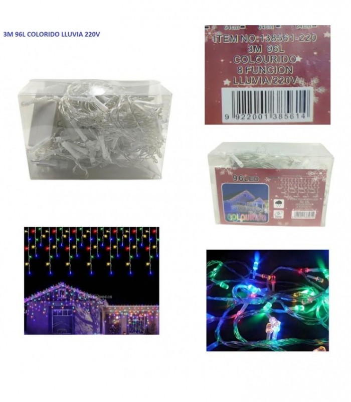 PISCA 2 LLUVIA 3M 220V 96L COLORIDO 138561-220