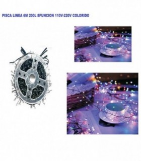 PISCA 1 LINEA 6M 110V-220 200L COLORIDO 141643