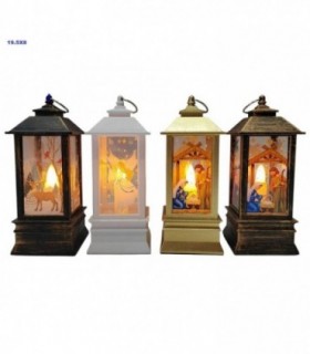 VELADOR NAVIDAD 19.5X8CM VELA 4DIS.141923