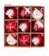 PELOTA DE NAVIDAD 6CM 9PCS C-DISEÑOS 141825