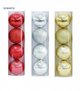 PELOTA DE NAVIDAD 10CM 4PCS 3C 141800