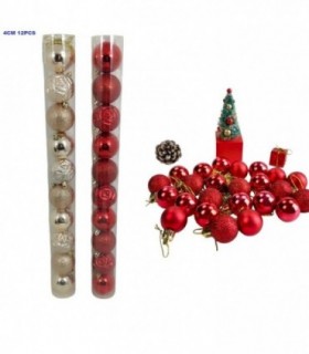 PELOTA DE NAVIDAD 6CM 10PCS 2C 141798