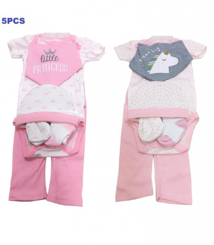 KIT BODY P/ BEBE 5PCS BABY KISS 104708