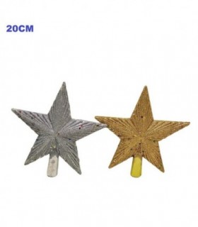 ESTRELLA ADORNO NAVIDEÑO BRILLO 20CM 2C 107608
