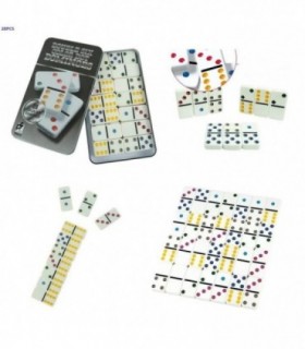 DOMINO LATA COLORIDO 28PCS 137245