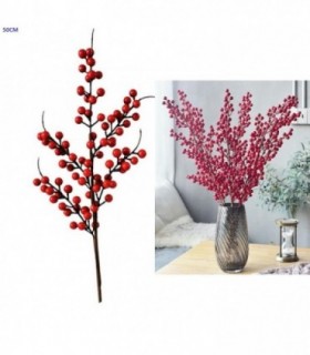 FLOR NAVIDEÑO MUERDAGO 50CM FRUTA 138874