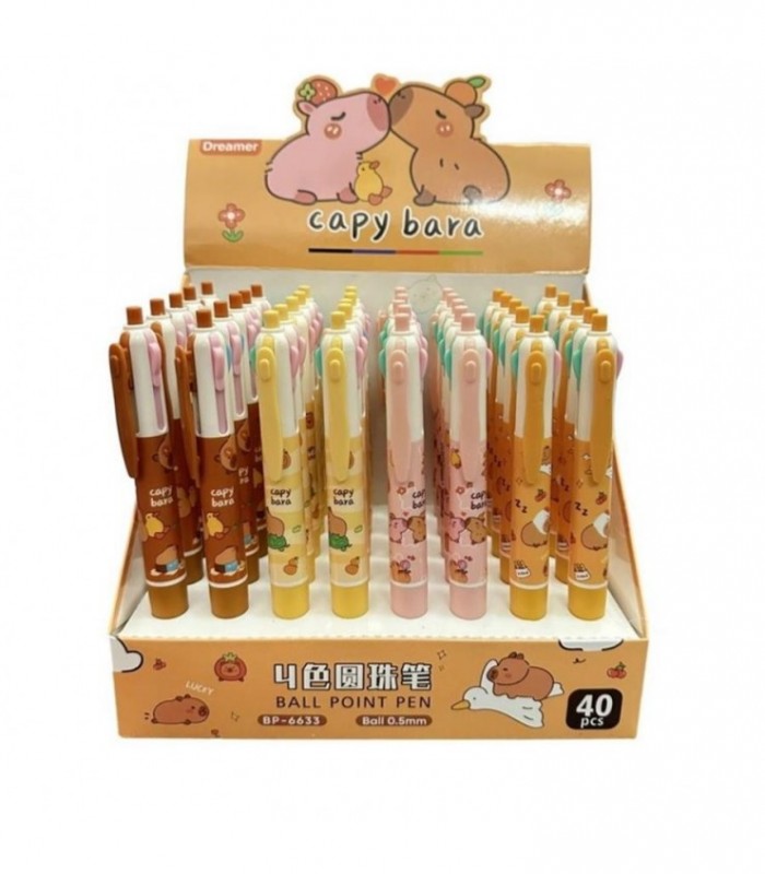 BOLIGRAFO 0.5MM 3C CAPYBARA BP-6633