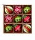 PELOTA DE NAVIDAD 6CM 9PCS C-DISE.141824