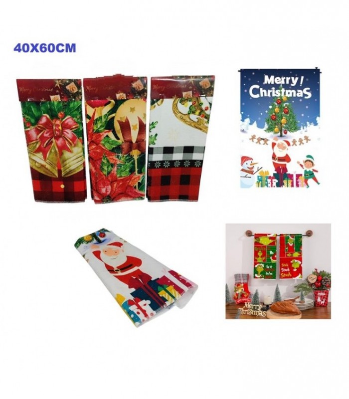 TRAPO DE COCINA 40X60CM NAVIDAD 141947