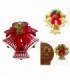 CAMPANA FELIZ NAVIDAD GDE ROJO-PLATA 141873