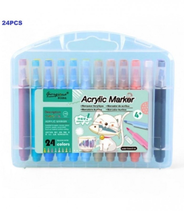 PINCEL 24PCS ACRYLIC MARKER G-AM-MK24