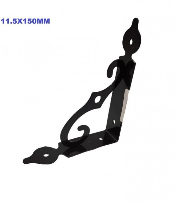 SOPORTE P-PARED METAL NEGRO 11.5X150MM 127251