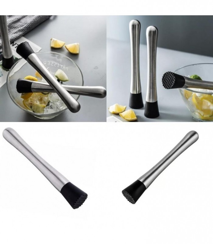 SOCADOR P-DRINKS INOX 21X3.6CM APLASTAD 127944