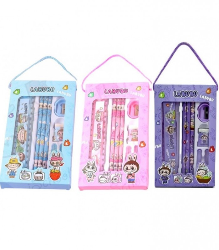 KIT.ESCOLAR 6PCS LABUBU 2C 3354-2
