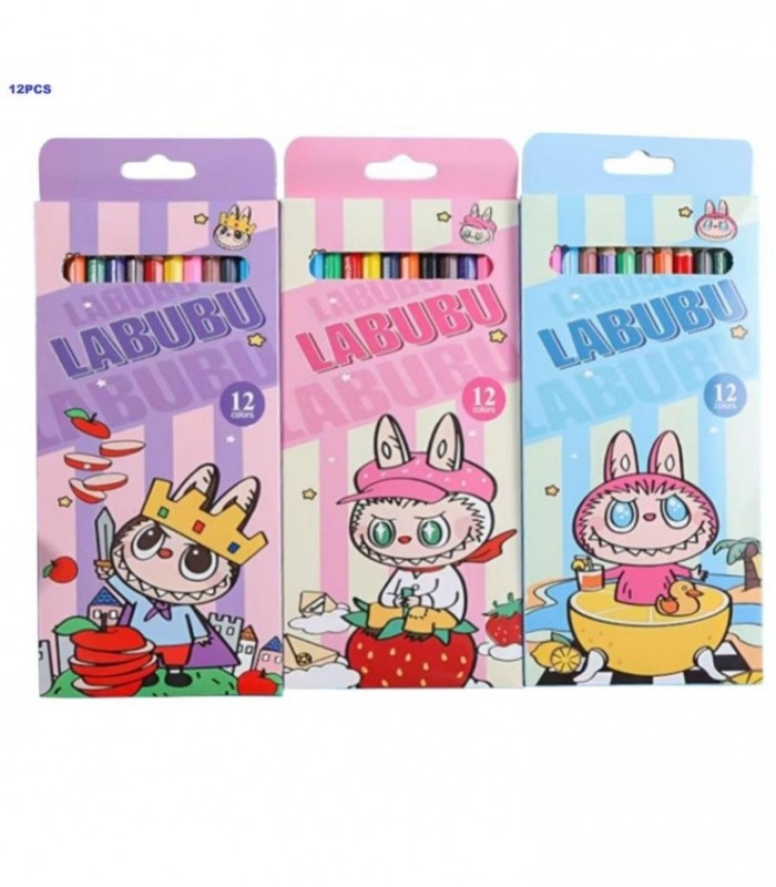 LAPIZ DE 12 COLORES LABUBU 3705