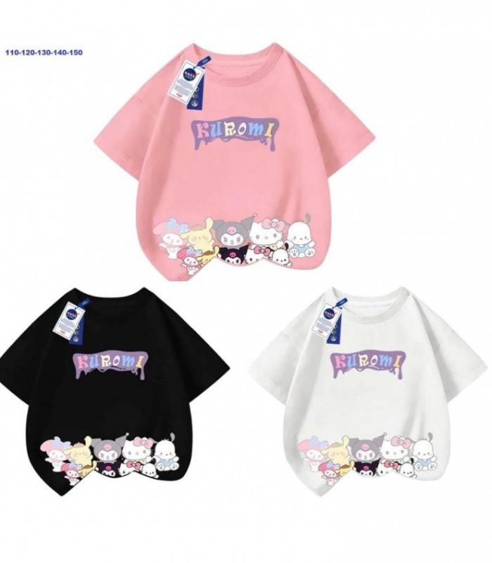 REMERA SANRIO KUROMI 3C INF 110 A 150 142766