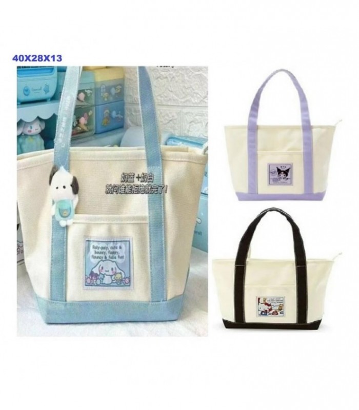 BOLSA KUROMI-CINNA -HELLO 40X28X13CM 142265