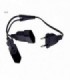 CABLE C-2 SALIDA 50CM NEGRO 142898
