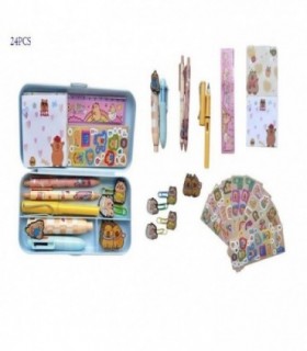 CARTUCHERA LATA KIT.CAPYBARA 24PCS 142828