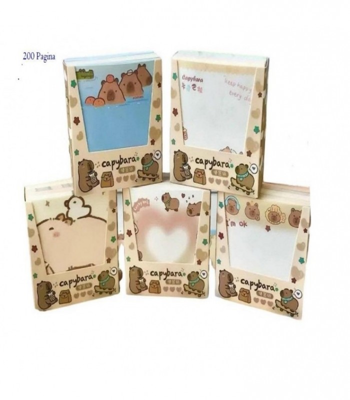 PAPEL STICK CAPYBARA 8X8 4D 200PG 142819